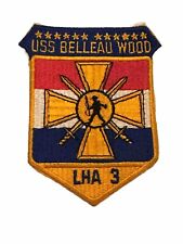 US Navy Patch USS Belleau Wood LHA-3 Embroidered Military Vintage Badge Insignia picture