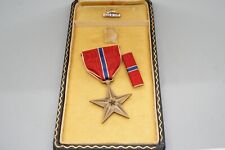 WWII Army Air Forces Bronze Star Named Medal & Ribbons Complete Set In Case picture