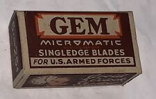 GEM Micromatic Singledge Razor Blades for the U.S. Armed Forces (Unopened picture