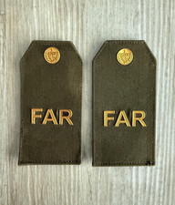 Cuba Cuban Pair of FAR Military Insignia Badge Fidel Castro Republic Collectible