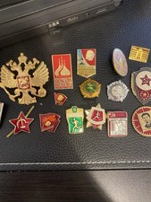 Vtg Lot Soviet Russian  Military  Awards Pins Look At All Pictures 