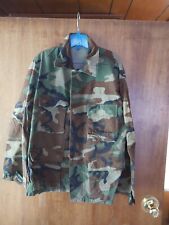 US Military Army Woodland Camo BDU Shirt Med Reg Field Utility #3 picture