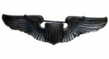 Vintage US Military WWII Pilot Wings Sterling Silver 3” Pin -Air Force picture