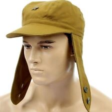 Soviet Soldier Afghanka Cap Russian Military Afghan War Hat Green Star Ear Flaps picture