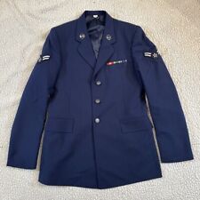 US Air Force Coat Jacket Dress Blue 1620 Mens 41XL Long Poly/Wool Serge With Pin picture