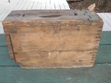 WW 1 WOODEN DOVETAILED AMMO BOX MEASURES 12 3/4 X4 1/2 X8 