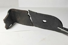 Civil War Relic heavy brass musket butt plate, dug at Ft. Fisher broken as found