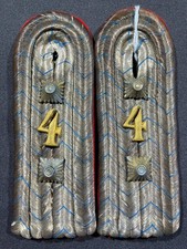 WW1 WWI Imperial German Army Military Shoulder Boards Bavarian R. Infantry Rgt 4