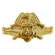 Navy Badge Officer Security Forces Specialist Full size 24K Gold/#7 Matte Finish