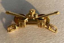 US ARMY TANK Infantry Armor Officer Collar Hat Brass Patch Badge Pin Insignia picture