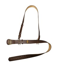 Sam Brown Belt genuine Leather Complete with Shoulder Cross Strap Brown colour 