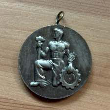 Bulgaria National Order of Labour Medal Pendant Communist Cyrillic Vintage”
