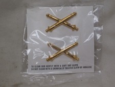 Insignia Officers Field Artillery 1 Pair NOS US Military Army Officers pinbacks