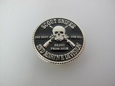 Scout Sniper Pin 2nd Marine Division Badge HOG Ghillie Rifle SEAL Ranger Marsoc picture