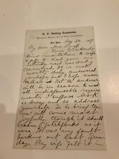 93 US SANITARY COMMISSION LETTER 18867 HISTORICAL BUREAU WEST 12th STREET picture