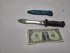 Vintage Original Soviet Airborne Paratrooper Knife, Original Sheath -Shiny Blade