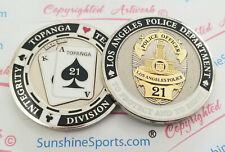 Los Angeles Police Topanga Division challenge coin 1 3/4