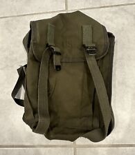 Vintage U.S. Army Satchel Bag Olive Drab  Green 70s 80s Military Pack Bag picture