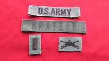 Lot of 4 Vietnam US Army Military Name Tapes Tags,Collar Patches-Lt.Kratzer picture