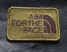 Aim for the Face Embroidered Morale Hook Fastener patch (3.0 x 2.0 MTA11) picture