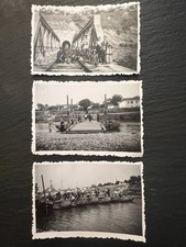 Vintage WWI Bulgarian Army Railway Tunnel Pontoon Bridge Photos 