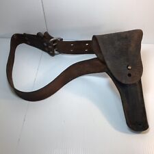 Vintage Enger Kress US Leather 45 Holster with Belt MILITARY WW2 picture