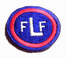 SCARCE ORIGINAL FULLY EMBROIDERED WW2 FRENCH LIAISON FORCES WHITEBACK PATCH picture