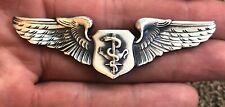 Vintage USAF Air Force Flight Surgeon Badge Wings Military Insignia Wing Pin  picture