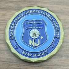 NJ Department of Corrections Garden State Correctional Facility Challenge Coin