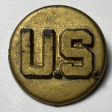 Original WWII EXPERIMENTAL PLASTIC US ENLISTED COLLAR DISC picture