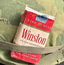 ORIGINAL Vietnam War era 60s WINSTON Empty Cigarette Pack LOOKS GREAT on Your M1 picture