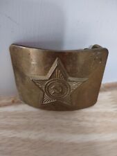 Vintage Russian Army Soviet Union Brass Belt Buckle USSR Officer CCCP picture