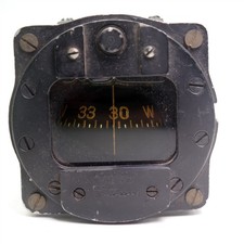 Vtg WWII US ARMY Type B-16 Aircraft Compass Works (Read)