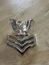Official U S Navy First Class Petty Officer Cap Badge picture