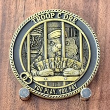 Pennsylvania State Police Troop C DRE You Play You Pay Challenge Coin M#33