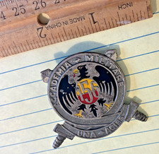 VINTAGE ITALY MILITARY BADGE 156TH COURSE OF MODENA MILITARY ACADEMY - 1960s/70s