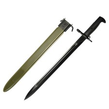 Snake Eye Tactical WWII M1 Garand Style Survival Knife 21.5" w/ Green Scabbard