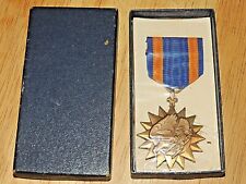 WW2 Military US Army Air Force Bronze Medal - Eagle w/ Ribbon, In Box - Unopened picture