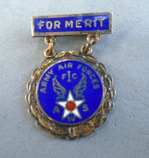 Army Air Forces AWS sterling merit badge