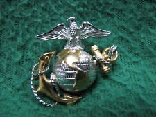 U.S. Military USMC  Marines  EAGLE EARTH & ANCHOR Pin  Sterling & Gold Filled picture