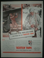 1942 WWII SOILDER FIGHTER PILOT vintage SCOTCH TAPE Trade print ad picture