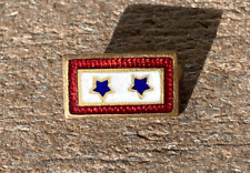 WW2 US Home Front Blue Star Mother Son In Service Two Stars Enamel Lapel Pin  picture