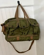 Vintage US Army Expandabl Military Medic First Aid Bag With Web Belt Clip picture
