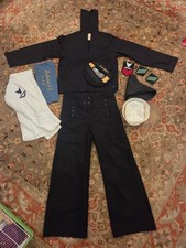 Veitnam War US Navy ID'd Crackerjack Uniform Set 13 Button Pants IOWA Soldier VG