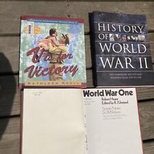 Vintage World War One And Two Educational Book Lot of 3 picture