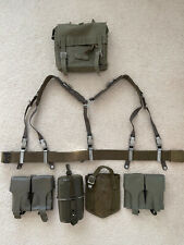 Bundeswehr Webbing Set Web Gear German Army Military Cold War Belt Pouches Rare picture