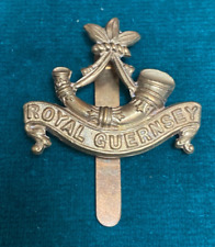 Royal Guernsey Light Infantry Original Cap Badge picture