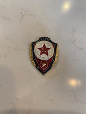 #338G Russian Military Badge Pin "The Best Soldier of the Soviet Army" USSR 1960