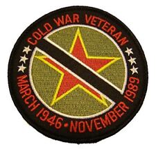 COLD WAR VETERAN PATCH MARCH 1946 NOVEMBER 1989 US SOVIET UNION MARSHALL PLAN picture