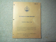 1960-61 Industrial College Of The Armed Forces Problem Of German Unification Bk